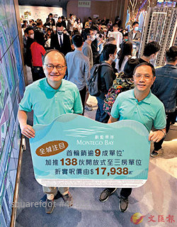 蔚藍東岸加推  呎價貴上批4%