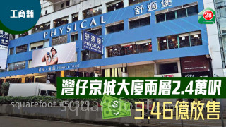 湾仔商厦两层连外墙广告位逾3.4亿放售