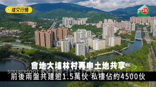 More than 15,000 private buildings were built in the two projects before and after land sharing, accounting for about 4,500 units.