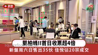 Capricorn II's first-day ticket collection exceeded 4 times, the new property sold 35 units on Saturday and Sunday, and Jiayue accounted for 20 transactions