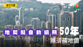 地契擬自動續期50年  無須補地價
