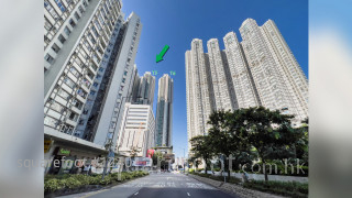 Heng Fa Chuen Environment: 從太安街觀看項目 (綠色箭嘴部分)