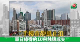 二手樓市靜風止浪 單日錄得約10宗蝕讓成交