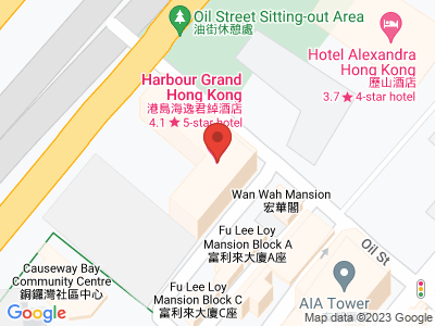 Harbour Grand Hong Kong<br/> 23 Oil Street, North Point, Hong Kong (MTR Fortress Hill Station, Exit A)