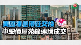 美國凍息帶旺交投 中細價屋苑錄連環成交