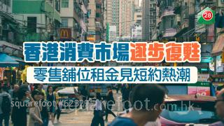 香港消费市场逐步复苏 零售铺位租金见短约热潮
