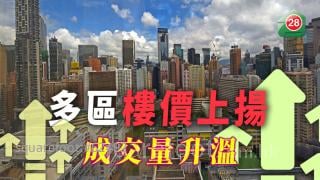 多區樓價上揚 成交量升溫