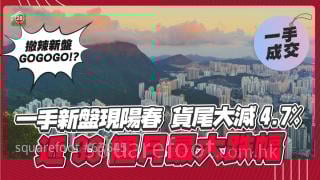 一手新盤現陽春 貨尾大減4.7%！近33個月最大跌幅！