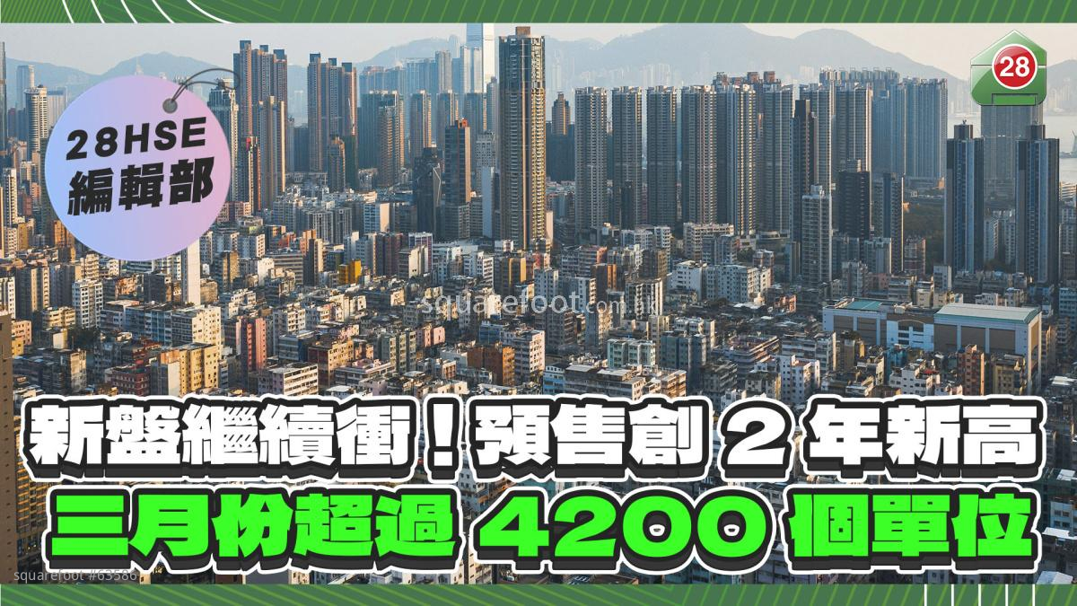 讲谈楼市: 新盘继续冲!预售创2年新高! 三月份超过4200个单位! | 5平方 Squarefoot