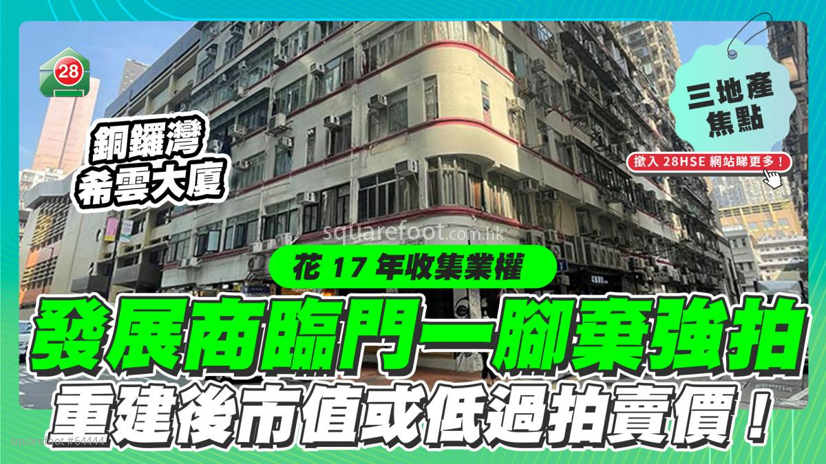 發展商臨門一腳棄強拍 重建後市值或低過拍賣價！