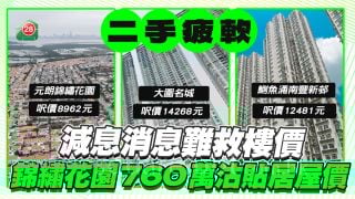 元朗錦綉花園雙號屋760萬沽！每呎8962元貼居屋價