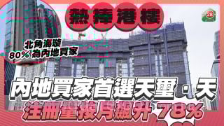 天玺．天成为内地买家首选 注册量月内飙升78% 海璇80.8%买家为内地人