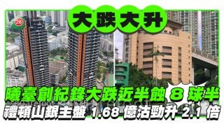 油塘曦臺3年創紀錄大跌近半蝕8球半  禮頓山銀主盤1.68億成交勁升2.1倍