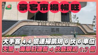 大手客4.4億連掃凱玥6伙連6車位 天璽．海單日連售4伙套現逾1.7億
