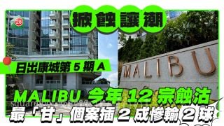 日出康城MALIBU掀蝕讓潮 今年錄12宗 最「甘」個案插2成慘輸2球