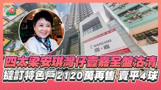 劈价奏效！四太梁安琪湾仔壹嘉全盘沽清