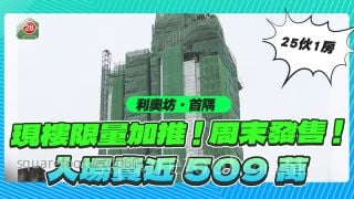限量加推｜旺角利奧坊‧首隅6號價單推25伙1房 入場費近509萬！