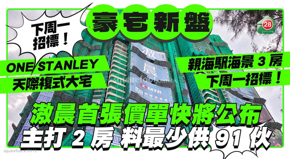 港岛南岸滶晨首张价单快将公布 多项豪宅新盘同步推售