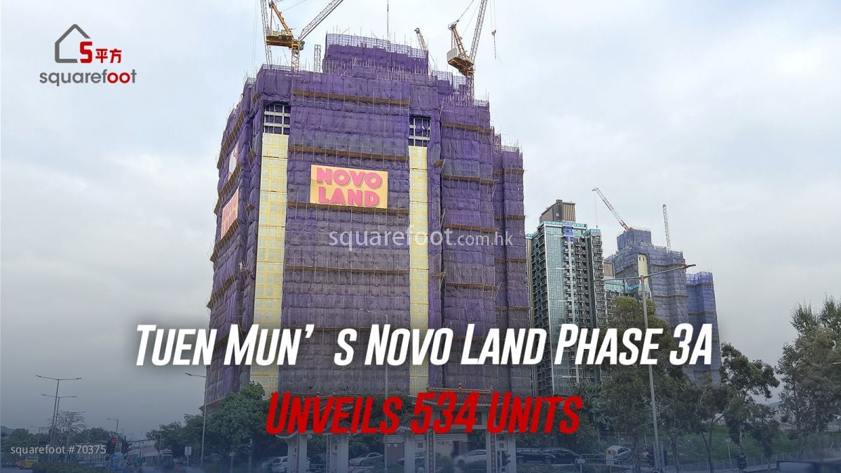 Tuen Mun’s Novo Land Phase 3A Unveils 534 Units