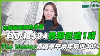中环新盘转售为租 料尺租$94贵邻近逾1成⁉️ The Henley新价单平两年前近30%