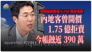 米兰站姚君达6,700万沽名铸  内地客曾开价1.75亿拒卖  今帐蚀近390万！够买几多个小废包？