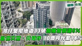 湾仔坚尼地道33号加推加价达5%❓启德天玺•天短炒  10个月升至18%
