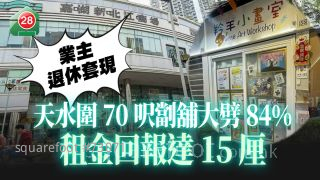 業主退休套現 天水圍70呎劏舖大劈84% 開價35萬 租金回報達15厘