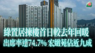 绿置居拣楼首日较去年回暖 出席率达74.7% 宏致苑占近九成