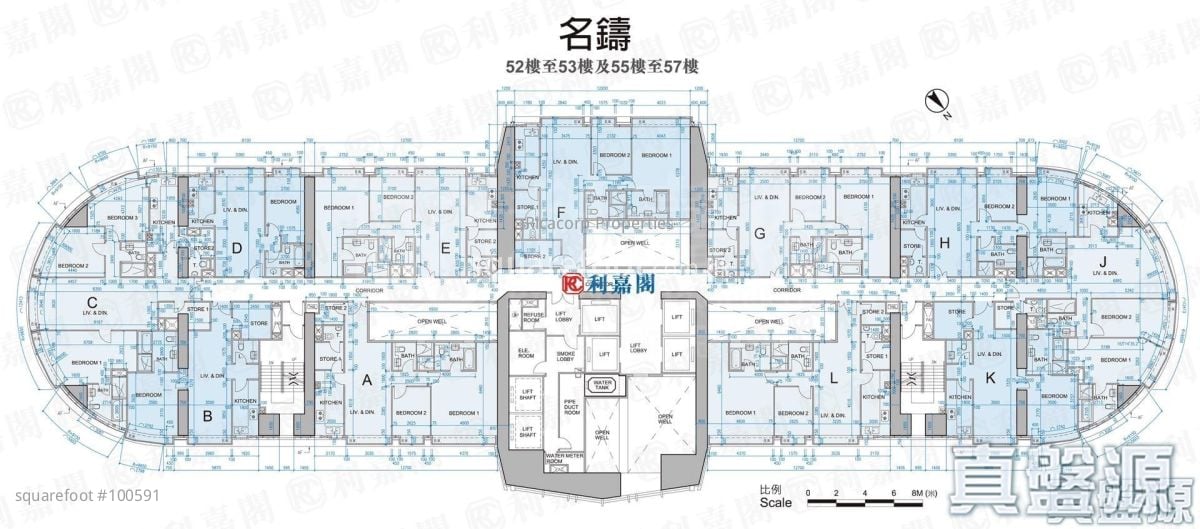 名鑄 租盤 3 房 , 4 浴室 1,474 平方呎