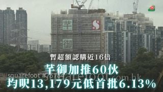 Squarefoot: 芊御加推60伙 均呎13,179元低首批6.13%｜暫超額認購近16倍