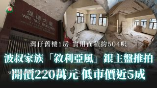 波叔家族「敘利亞風」銀主盤220萬元推拍 低市價近5成