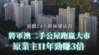 将军澳二手公屋跑赢大市 原业主11年劲赚3倍！