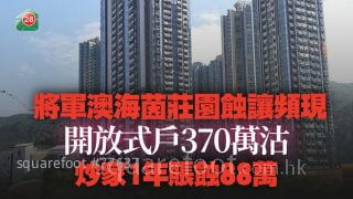 将军澳海茵庄园蚀让频现 开放式户370万沽 炒家1年账蚀88万