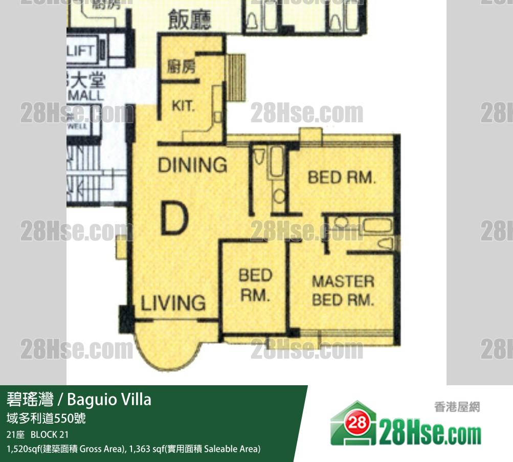 碧瑶湾 21座 25楼 D室 平面图 碧瑶湾 21座 25楼 D室 平面图