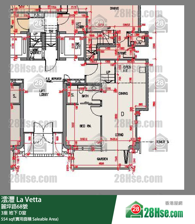 澐沣 大厦3座地下 D室 平面图