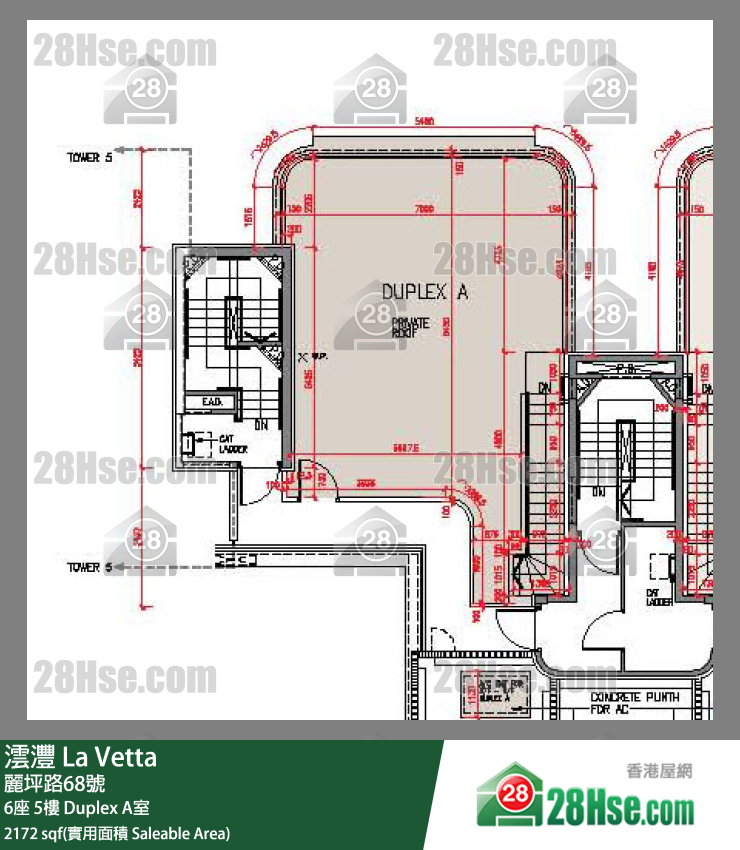 澐灃 大廈 6座 5樓 Duplex A室 平面圖