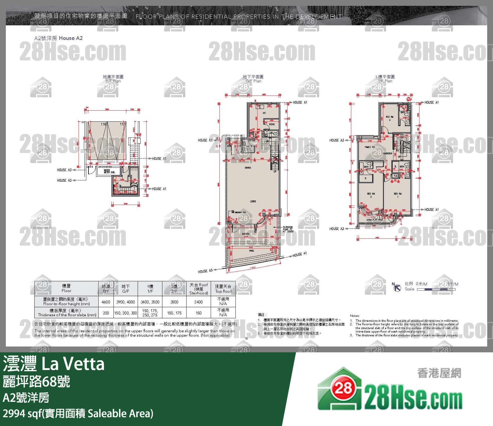 La Vetta, House A2 FloorPlan