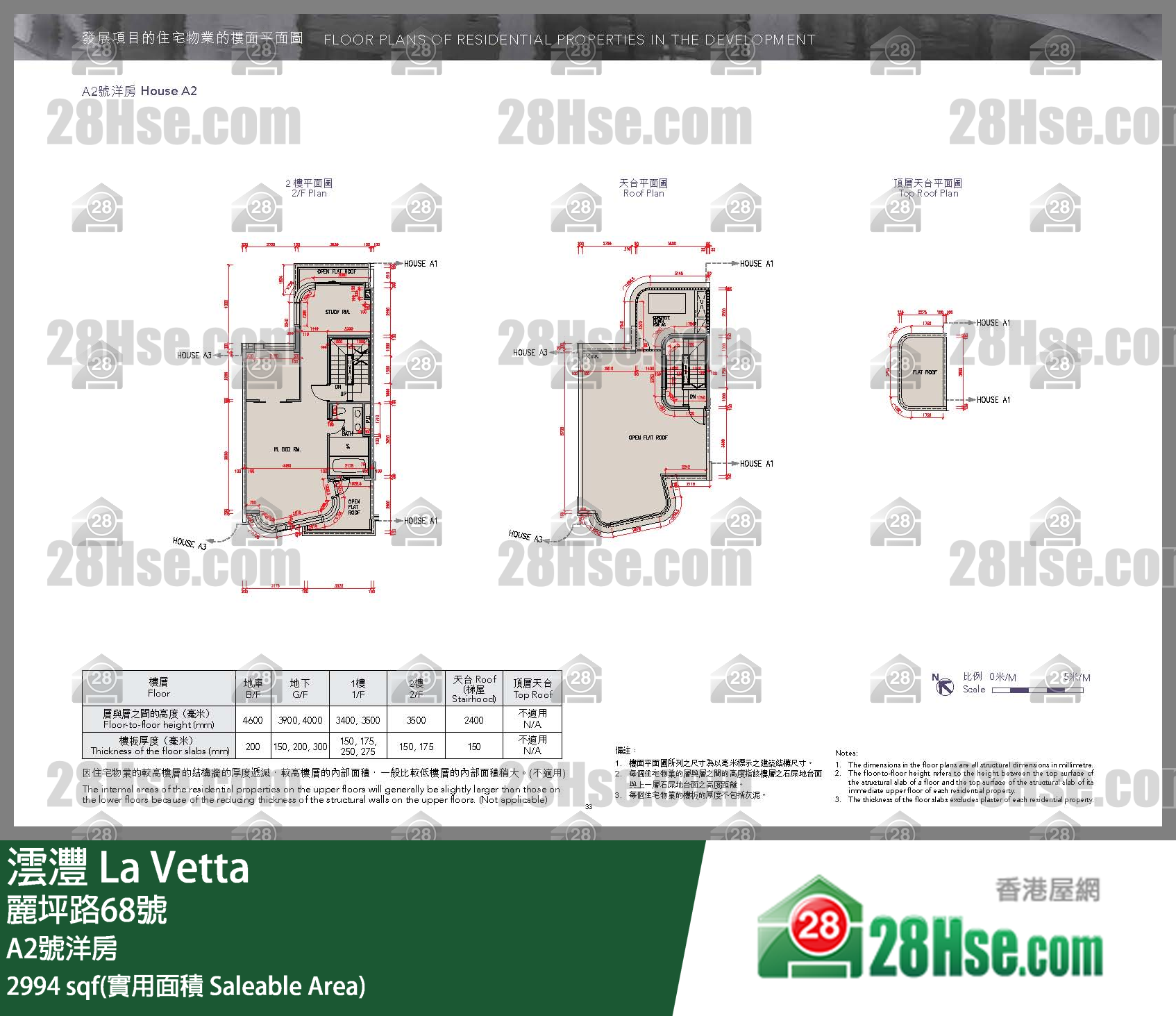 La Vetta, House A2 FloorPlan