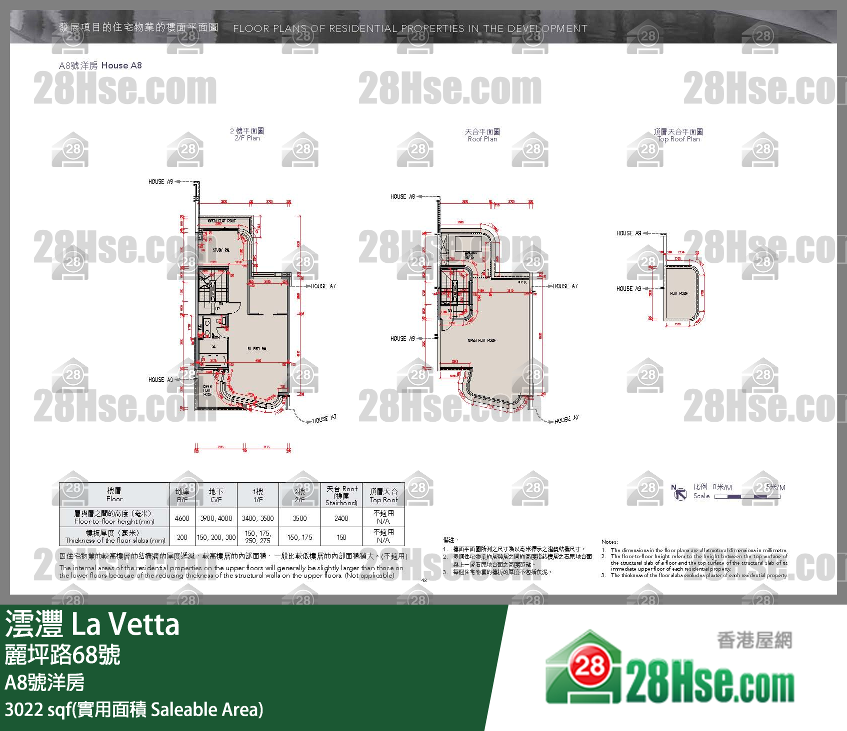 La Vetta, House A8 FloorPlan
