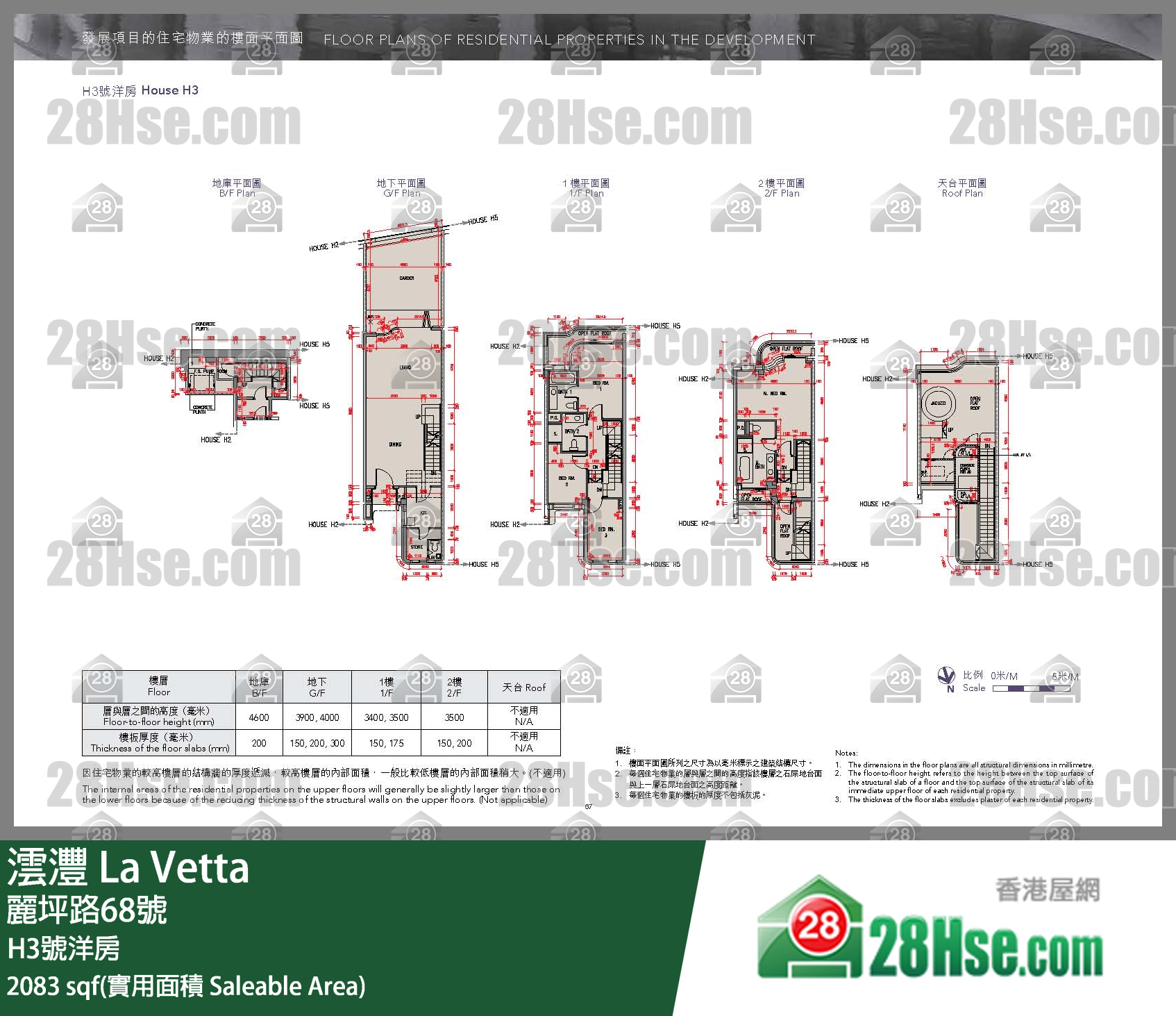 La Vetta, House H3 FloorPlan