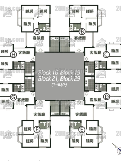 Phase 2 Block 19 1/f To 30/f FloorPlan