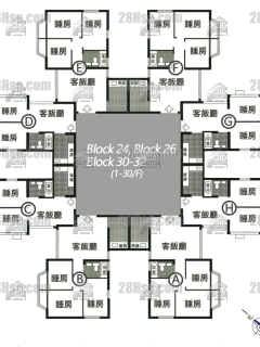 Phase 6 Block 26 1/f To 30/f FloorPlan