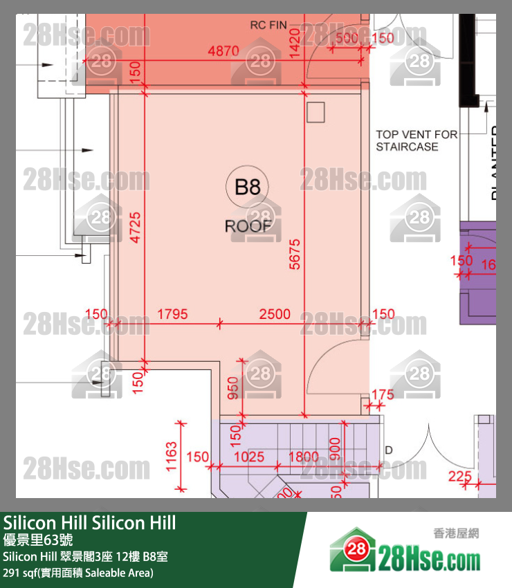 Silicon Hill, Flat B8, 12/F, Greenwood Tower 3, Phase 1 FloorPlan
