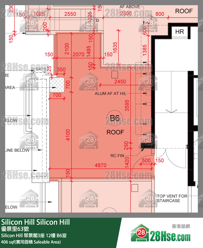 Silicon Hill, Flat B6, 12/F, Greenwood Tower 3, Phase 1 FloorPlan