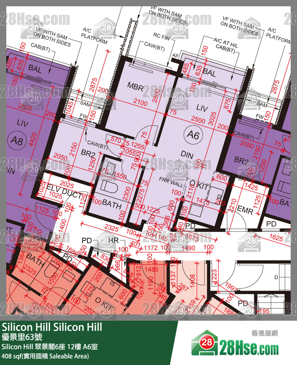 Silicon Hill, Flat A6, 12/F, Greenwood Tower 6, Phase 1 FloorPlan