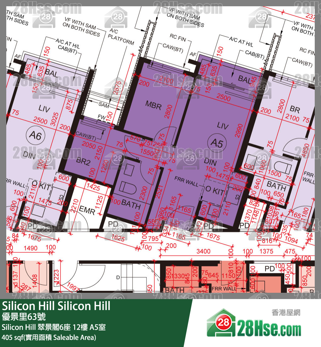 Silicon Hill, Flat A5, 12/F, Greenwood Tower 6, Phase 1 FloorPlan