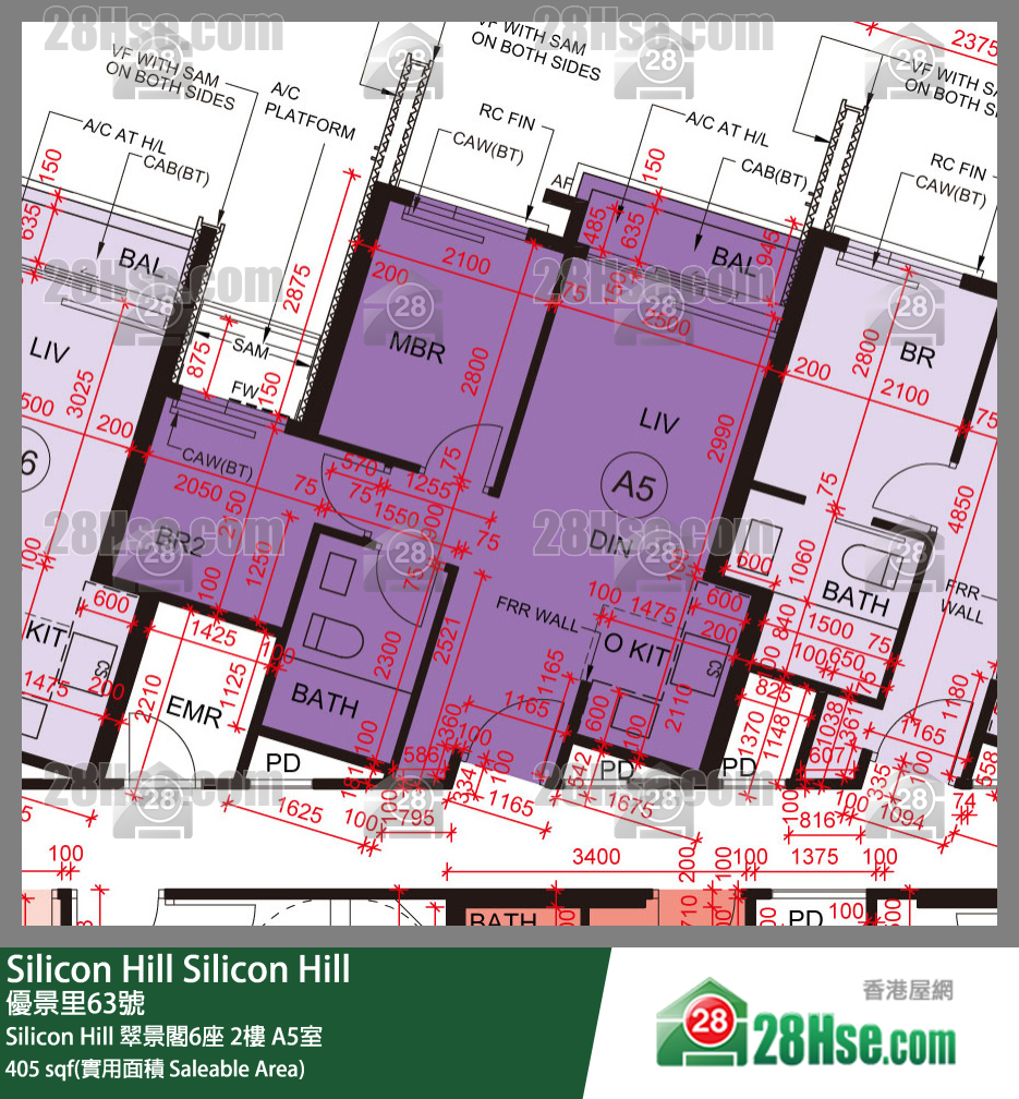 Silicon Hill, Flat A5, 2/F, Greenwood Tower 6, Phase 1 FloorPlan