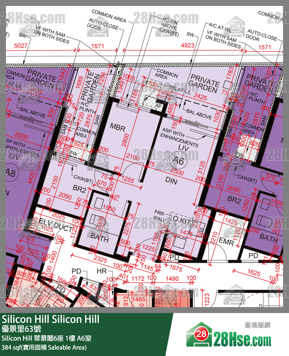 Silicon Hill, Flat A6, 1/F, Greenwood Tower 6, Phase 1 FloorPlan