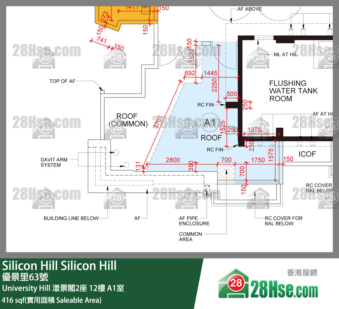 Silicon Hill, Flat A1, 12/F, Marina Tower 2, Phase 2a FloorPlan