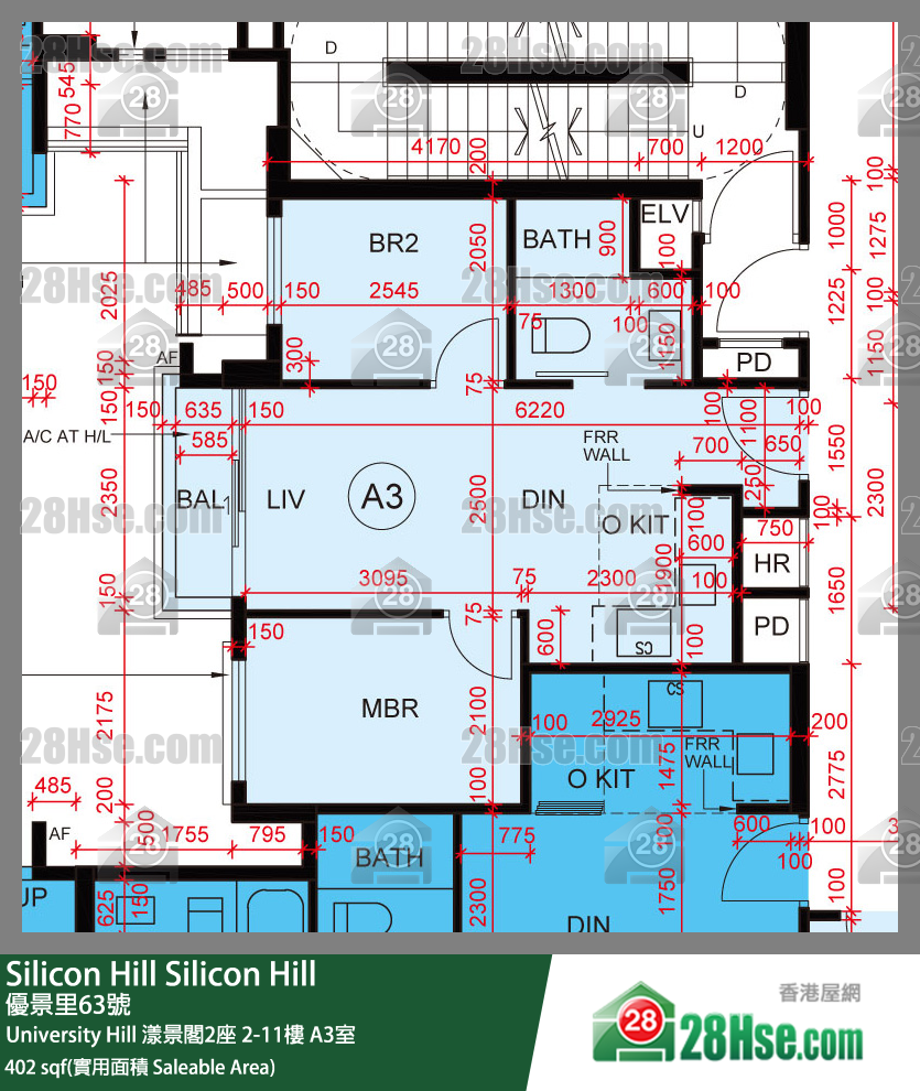 Silicon Hill, Flat A3, 5/F, Marina Tower 2, Phase 2a FloorPlan